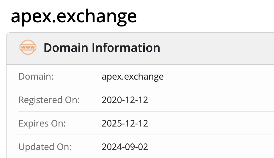 ApeX Protocol домен
