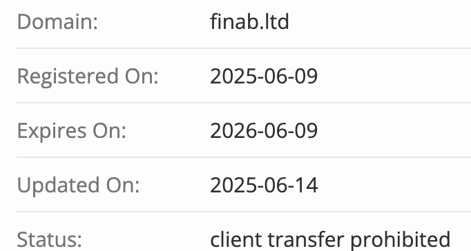 домен Finab Ltd